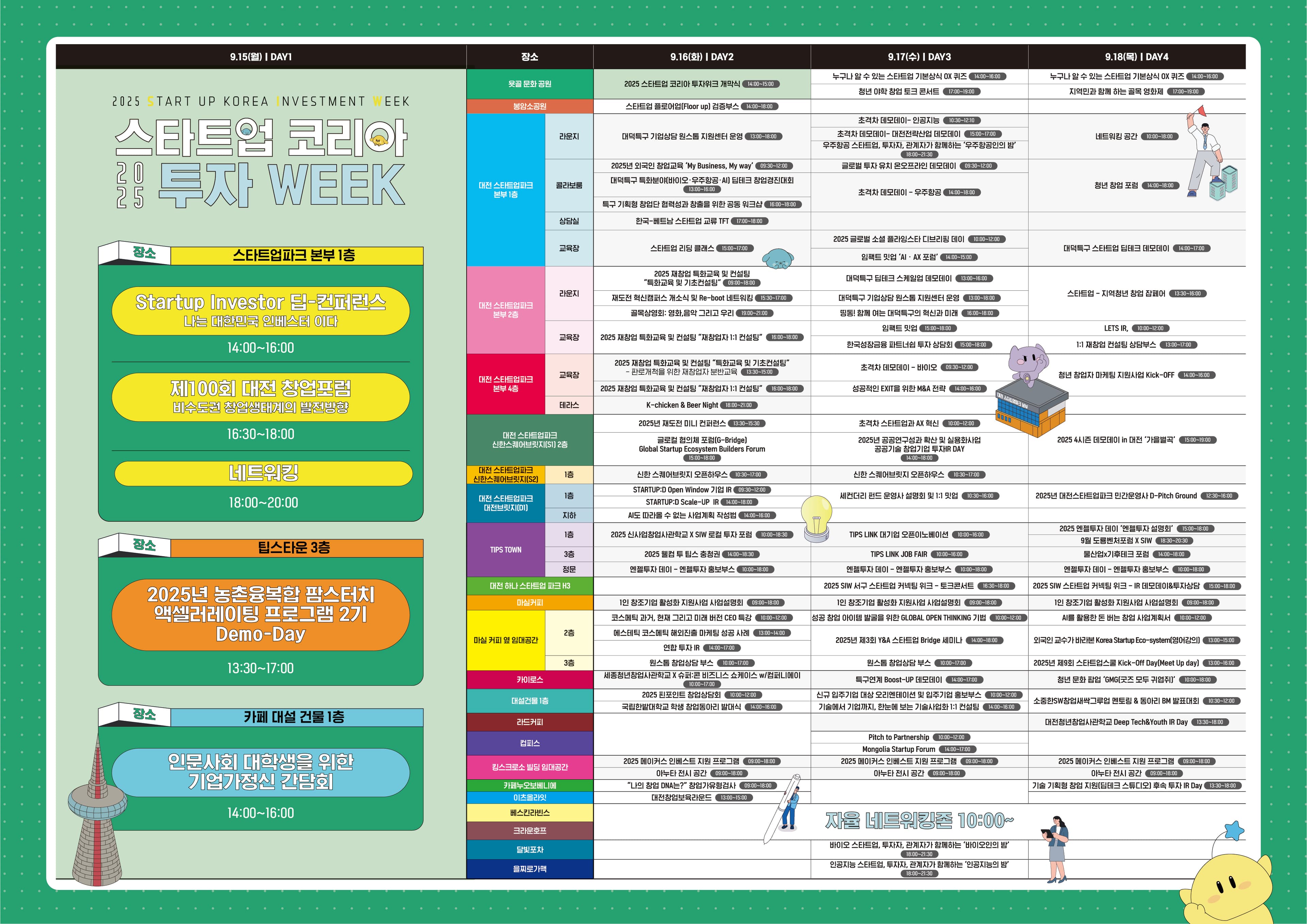 서울혁신위크 전체 일정표